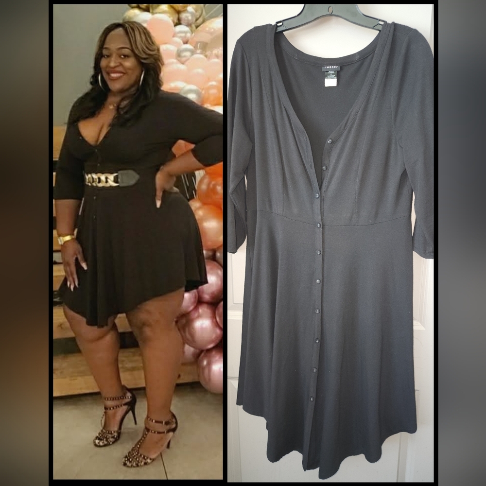 Elegant Black Long Sleeve Dress
